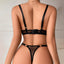 Secretwhisperss Simple bra set sexy see-through mesh sexy lingerie two-piece set