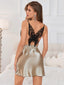 Secretwhisperss sexy short backless suspender dress thin silk nightdress