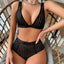 Secretwhisperss Wear vest color matching striped sexy lingerie sexy two-piece set