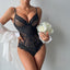 Secretwhisperss Lace patchwork slimming camisole sexy lingerie bodysuit