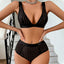 Secretwhisperss Wear vest color matching striped sexy lingerie sexy two-piece set