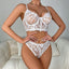 Secretwhisperss Sexy Underwired Fishbone Bra Camisole Bra Top Briefs Lace Underwear Set