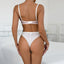 Secretwhisperss Sexy bow simple erotic lingerie ultra-thin see-through two-piece set