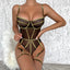 Secretwhisperss Sexy lingerie beautiful lines mesh splicing jumpsuit