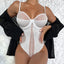 Secretwhisperss Suspender body shaping jumpsuit ultra-thin mesh slimming sexy underwear