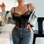 Secretwhisperss Suspender body shaping jumpsuit ultra-thin mesh slimming sexy underwear